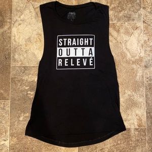 Simply Workout Straight Outta Releve Tank, Small